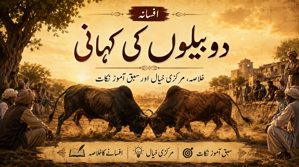 افسانہ دو بیلوں کی کہانی: خلاصہ، مرکزی خیال، کردار نگاری اور اہم سوالات | منشی پریم چند